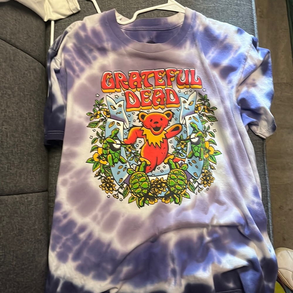 Purple Tie dye Grateful Dead shirt